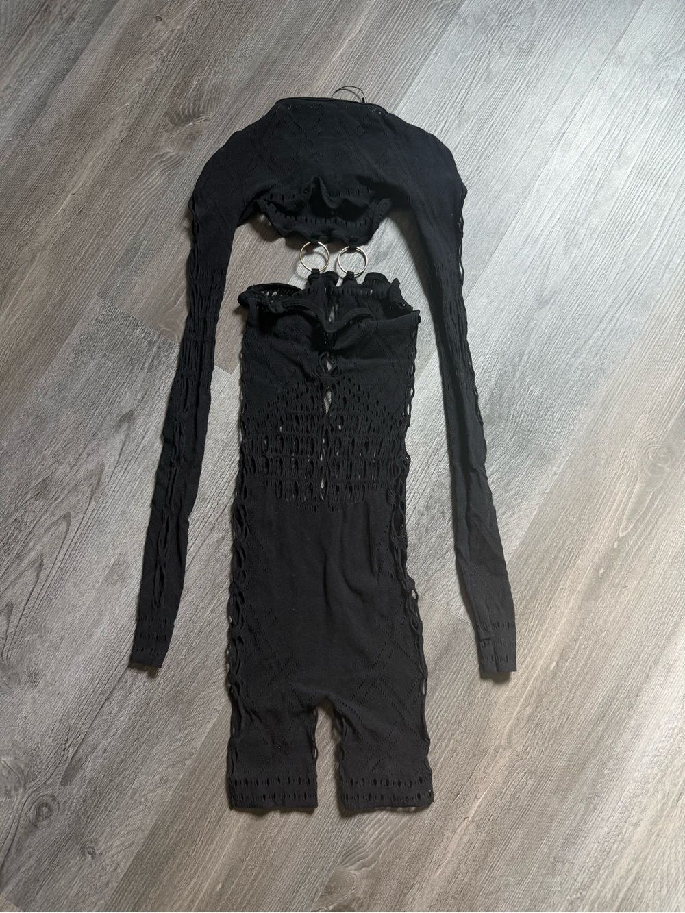 Fashion Nova Really Like Your Body Seamless Romper NEW Black - Picture 7 of 10